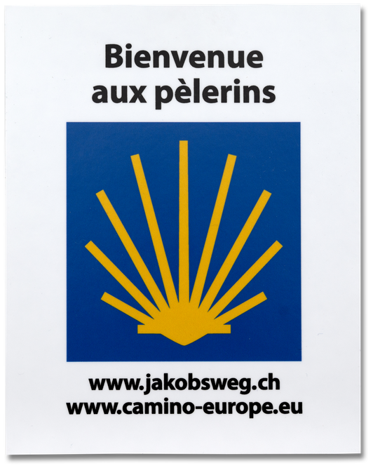 ALUMINUM SIGN «VIENVENUE AUX PÉLERINS»