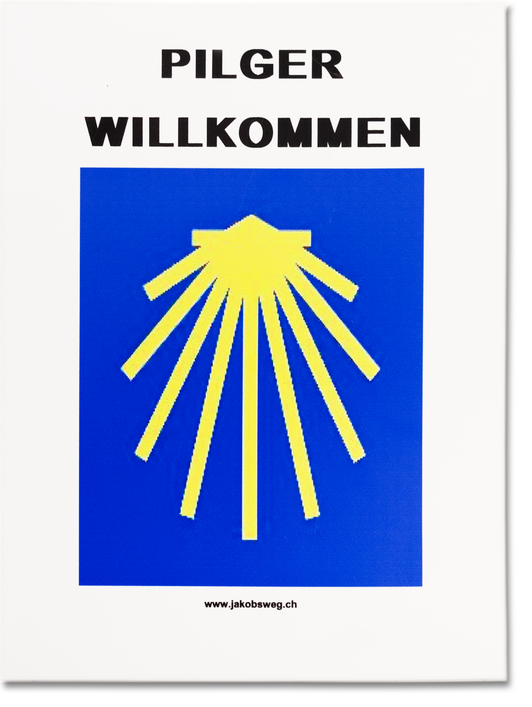 Card «Pilgrims welcome»