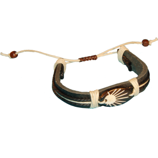 Concha leather bracelet
