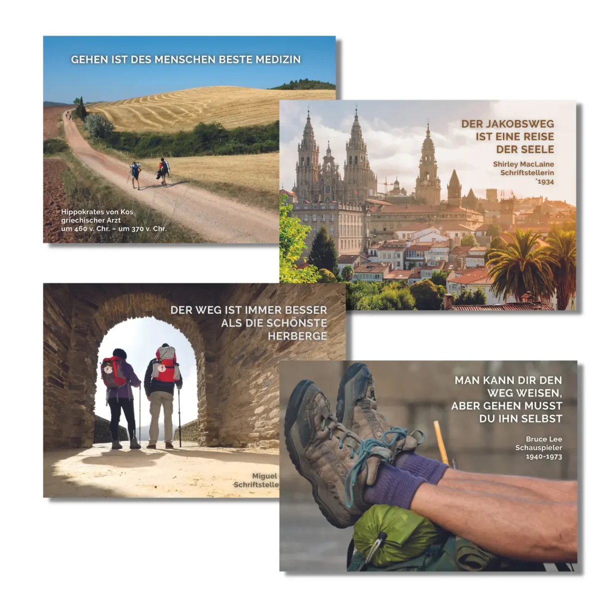 30 cartes de motivation du Chemin de Saint-Jacques-de-Compostelle